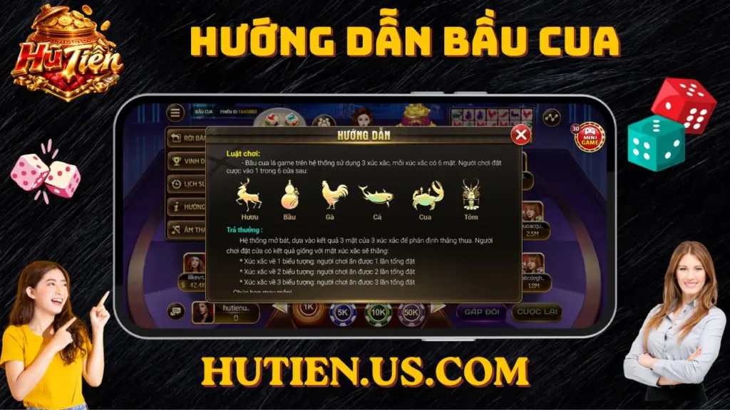 Hướng dẫn bầu cua Hũ Tiền