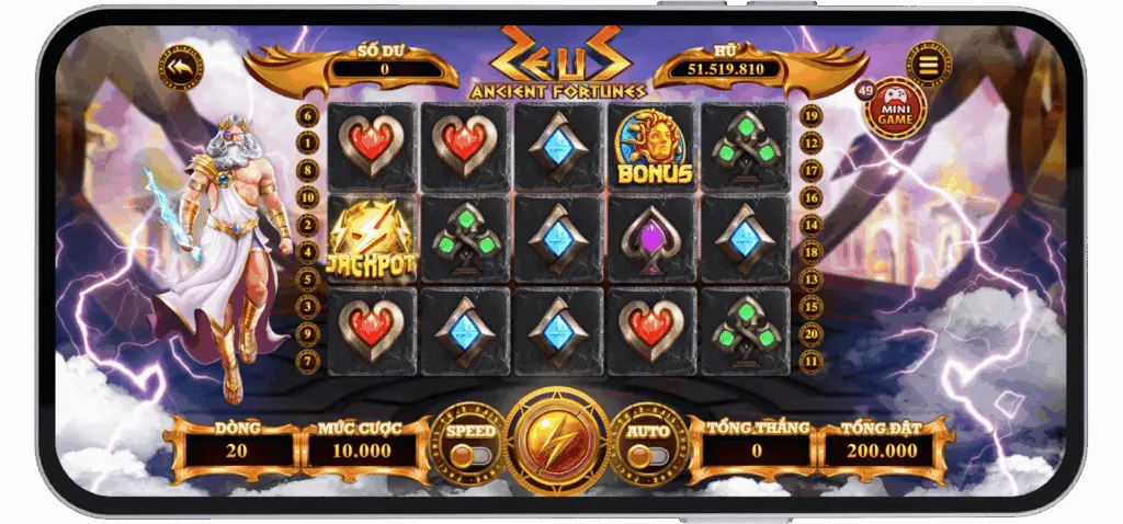 Slot Zeus Hũ Tiền 2026
