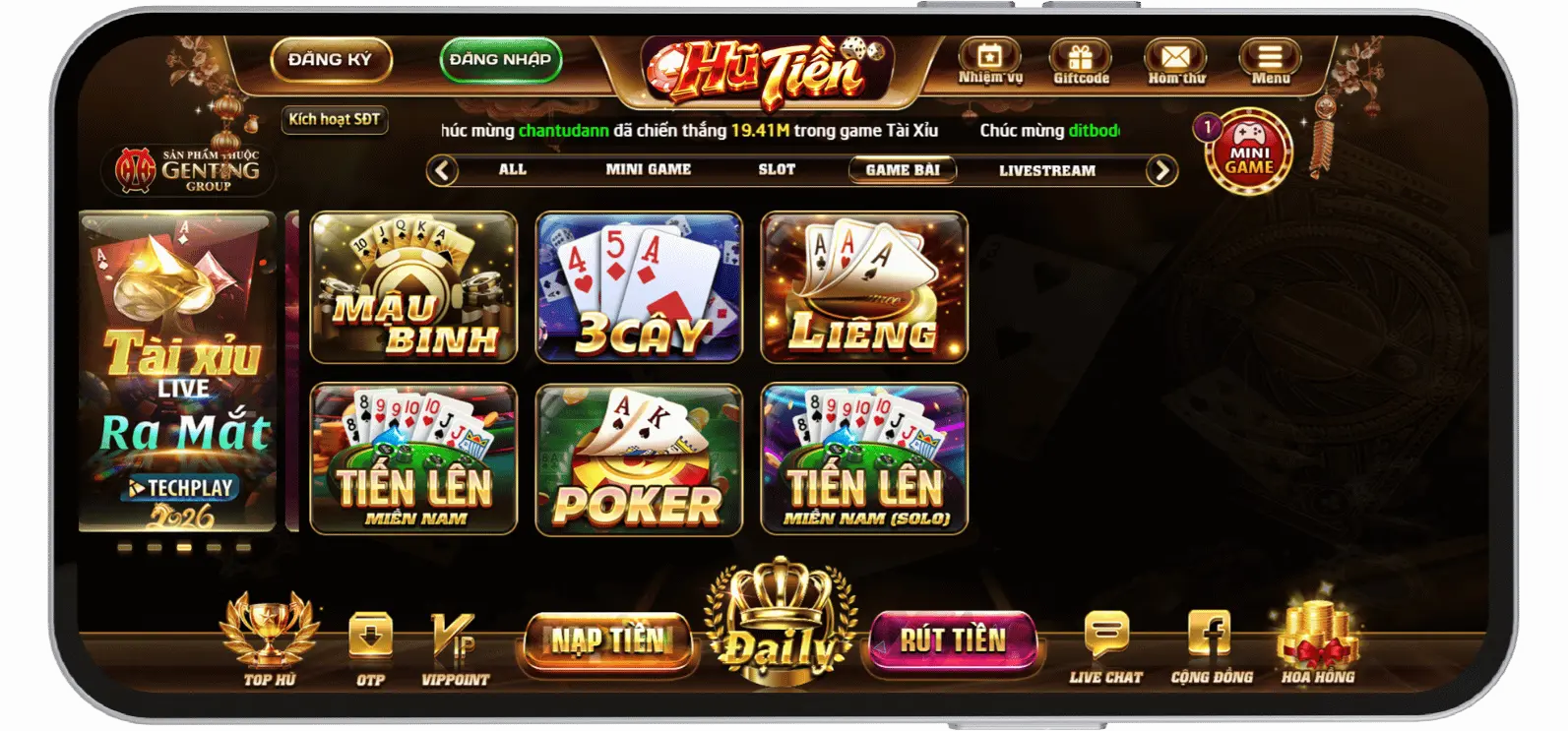 Game Bài Hũ Tiền 2026
